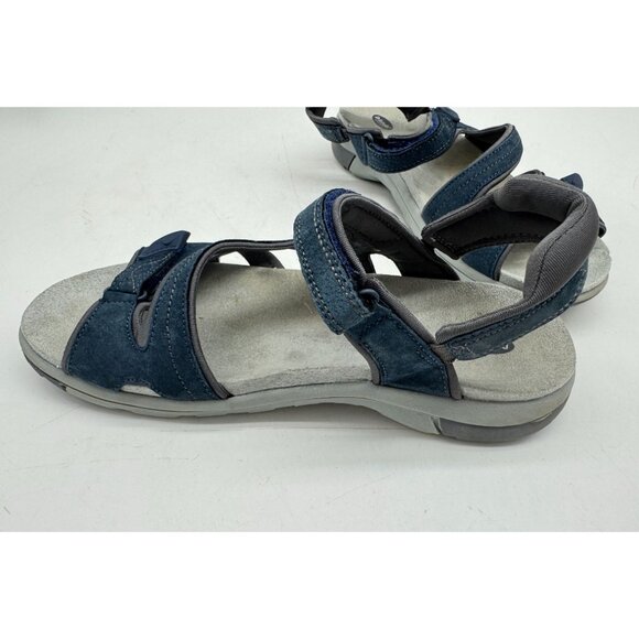 Dr. Scholls Women's Adelle Sandals Size 10M Navy Suede Comfort Casual Strappy - Picture 8 of 12